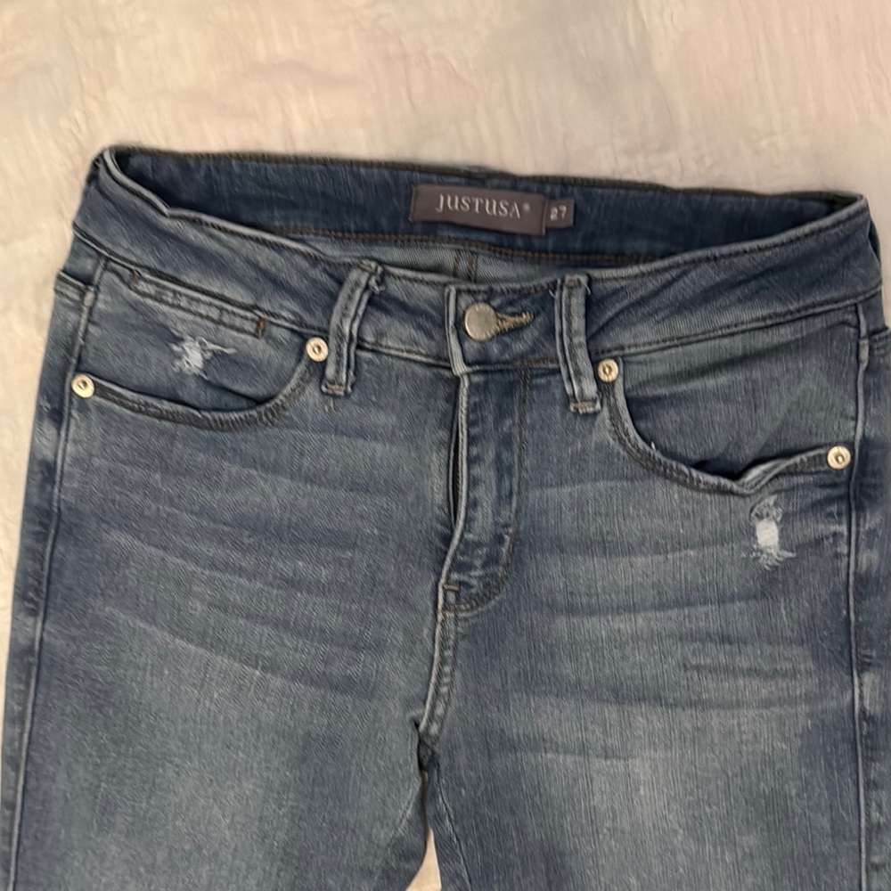 Just USA Blue Skinny Jeans with Classic Wash